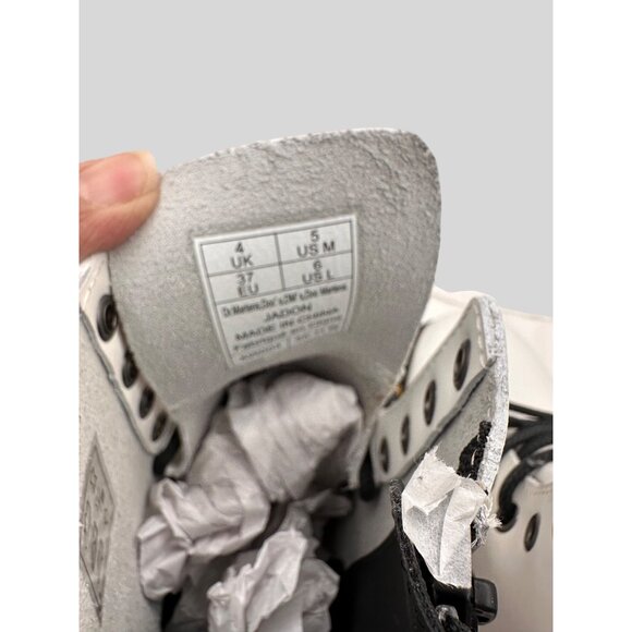 Dr. Martens SIZE 9 Jadon White Platform Boots Combat Lace-Up Chunky Sole - Picture 7 of 12